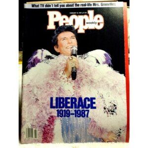 People Magazine Liberace 1919-1987 Memorial Issue Feb 1987 Collectible Death